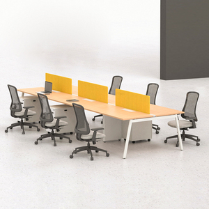 Bureau de séparation de poste de travail moderne 4 6 sièges Mobilier de bureau de poste de travail - Product Image 3