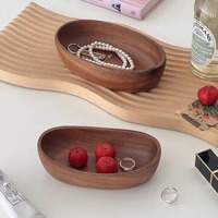 Boîte de rangement magnifique et unique, style vintage en noyer, pour bureau, plateau de rangement pour bijoux, pour le couloir