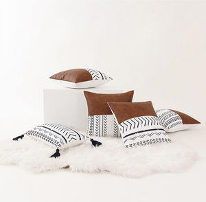 <span class=keywords><strong>Coussin</strong></span> en coton blanc et marron peut être personnalisé oreiller <span class=keywords><strong>lit</strong></span> et canapé <span class=keywords><strong>coussin</strong></span> pratique pour jouer au téléphone portable et regarder la télévision - Product Image 5