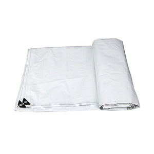 Lona impermeable de polietileno para estanque de peces, HDPE tejida de tela blanca, cubierta para camión - Product Image 1