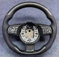 Volant de voiture en fibre de carbone pour Jaguar XF XJ XE F-Type F-Pace E-Pace, personnalisation sur mesure