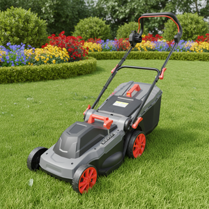 Outils de jardin, tondeuse à gazon électrique à poussée manuelle 1800W avec bac de collecte de 45L - Product Image 2