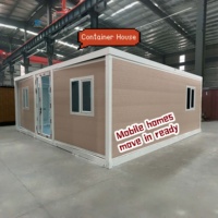 Maison préfabriquée pliable prête à l'emploi de 20 pieds ou 40 pieds, villa extensible à deux chambres, hôtel, appartement, maison préfabriquée pour expédition
