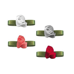 <span class=keywords><strong>Nastro</strong></span> in gros grain raso elastico personalizzato fiocchi con motivo glitterato <span class=keywords><strong>reggiseno</strong></span> Pre-annodato biancheria intima per feste decorazioni per feste - Product Image 4