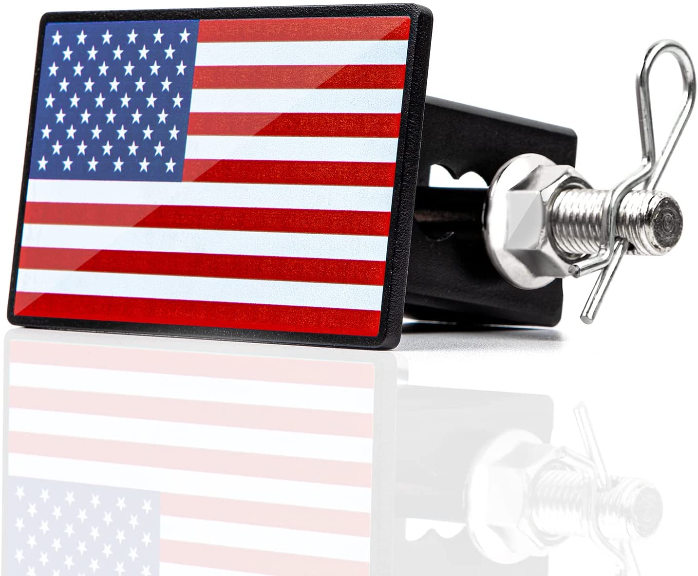 2022 Amazon Новинка 2 "дюймов эвакуатор сзади приемники штепсельная вилка американского флага для ухода за кожей пикапов автомобилей SUV алюминиевый прицеп для грузовика