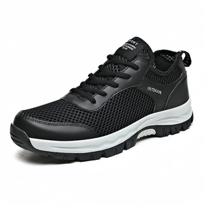 Chaussures de sport respirantes antidérapantes à lacets pour hommes, haute élasticité, confortables, pour l'été et l'hiver, style décontracté et tendance pour la randonnée - Product Image 1