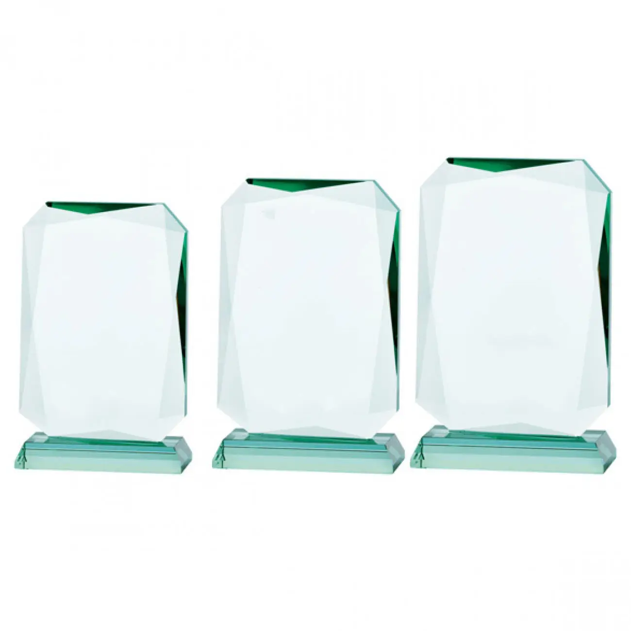 Professional summit custom jade glass slant award trofeo quadrato con base