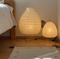Abat-jour en papier design Atr japonais ampoule E27 éclairage intérieur table chevet lampe japonaise