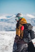 Sac à dos de ski noir J0nes pour le snowboard, le ski, les sports d'hiver, avec poche pour casque, sac de voyage en plein air