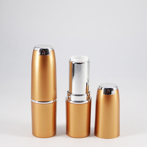 Tubo de Lápiz Labial Dorado, Estuche de Plástico Vacío con Tapa Plateada, Capacidad de 3-4 ml, Estampado Dorado y Serigrafía, Envase Cosmético - Product Image 5