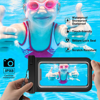 Étui de téléphone étanche certifié IPX8 en PVC transparent, sac de protection en gros pour sports nautiques, rafting, plongée, piscine