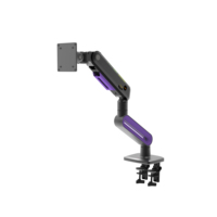 Support d'ordinateur OMNI de qualité supérieure en alliage d'aluminium, solution de gestion des câbles Plug Play réglable et soignée pour le bureau moderne