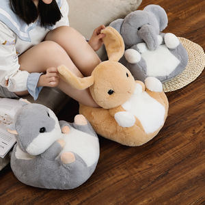 Cartone animato carino Husky/anatra/coniglio di peluche elettrico ricaricabile morbido peluche scaldamani borsa acqua calda - Product Image 6