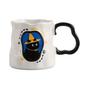 Tazza di acqua dall'aspetto alto della tazza di ceramica creativa fatta a mano per coppie carina tazza di ceramica - Product Image 1