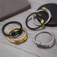 Bracelet Minimaliste En Acier Inoxydable En Gros Rétro Personnalité En Acier Inoxydable De Mode Bracelet Corde Chaîne Bracelet pour Hommes