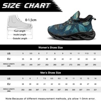 Sneakers personnalisées avec impression intégrale sur la semelle, cadeau de Noël personnalisé, chaussures de course en mesh, possibilité d'ajouter n'importe quel motif