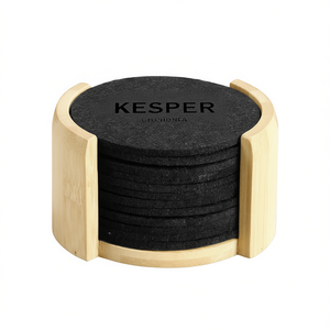 KESPER แผ่นรองแก้วสักหลาดไม้ไผ่ 12 ชิ้น อุปกรณ์เครื่องดื่ม - Product Image 2