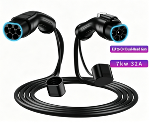 Type2 to GBT EV Charging Cable 16A 32A <b>EU</b> to GB Standard Dual Head EV Charger Connector <b>Adapter</b> Cord Wholesale - Product Image 3