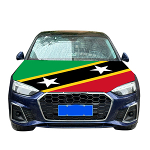 Vente en gros 120x150cm Housse de capot de voiture style fanion Saint-Kitts-et-Nevis Résistante à l'usure et durable Housse de capot moteur - Product Image 6
