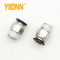 Adaptateur pneumatique à air série PC 12mm 10mm 8mm 6mm 4mm Tube de tuyau 1/8 "1/4" 3/8 "1/2" connecteur de tuyau d'air à filetage mâle raccord rapide