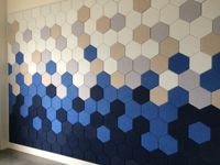 Panneau acoustique hexagonal personnalisable Panneaux muraux acoustiques en fibre de polyester 100% Panneau d'absorption acoustique pour chambre à coucher