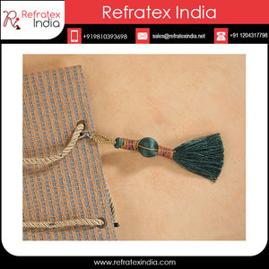 De Jute décoratif En Bois Perlé Porte-clés - Product Image 3