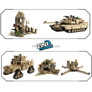 1/28 <span class=keywords><strong>M1A2</strong></span> SEP <span class=keywords><strong>ABRAMS</strong></span> tanque de batalla principal bloques de construcción 2IN1 vehículo de combate rastreado blindado DIY montaje ladrillo Juguetes - Product Image 2