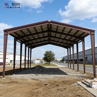 Hangar de Estructura de Acero Prefabricada, Nave Metálica Económica, Almacén de Estructura de Acero Prefabricada