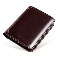 100% top quality cow genuine leather men wallets luxury,dollar price short  style male purse,carteira masculina original brand