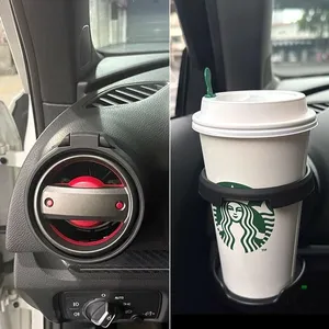 Support de tasse pliable pour climatisation de voiture, compatible avec les aérateurs, pour boissons et café, garniture intérieure - Product Image 4