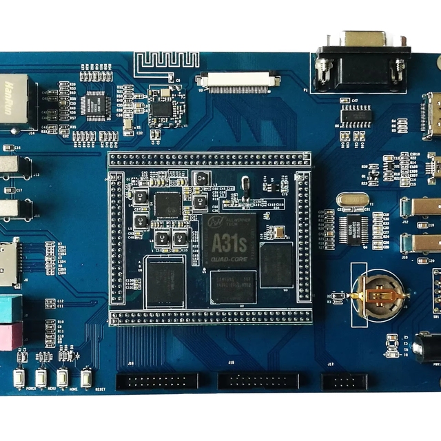 Custom PCBA A31s quad core development board, super 4412 / A20 / A80 Android cortex-a7 ARM core board