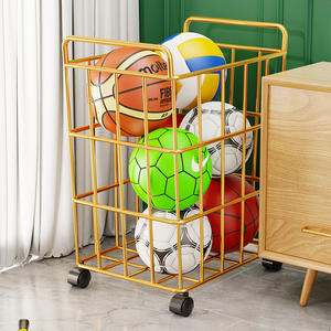 Panier à linge moderne avec roulettes, chariot de rangement grande capacité pour usage domestique, cadre en acier inoxydable, doublure en tissu - Product Image 4