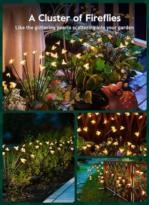 Vente en gros de nouvelles fonctionnalités guirlandes solaires de jardin abeille 10 LED étanches simulation abeilles solaires lumières extérieures - Product Image 4