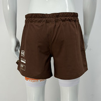 Short MMA double couche mi-long avec soutien intérieur serré et ceinture réglable Séchage rapide Respirant