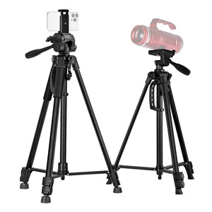 Aluminum Alloy Tripod 1.4M With Phone Mount For Mobile Live Streaming And Camera Use - Product Image 1
