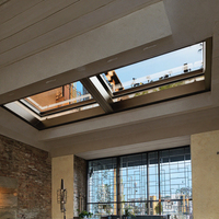 Lucarne Électrique en Verre de Haute Qualité Profilé Aluminium Automatique pour Toit Balcon Fenêtre Brise-Soleil Vertical