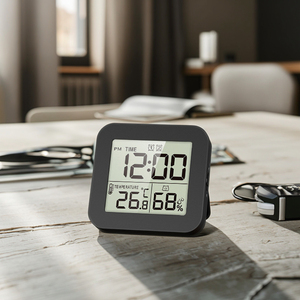 Đa chức năng nhà bếp thời gian hẹn giờ với nhiệt kế ẩm kế và đồng hồ báo thức kỹ thuật số trực quan đếm ngược Pomodoro nghiên cứu hẹn giờ - Product Image 1