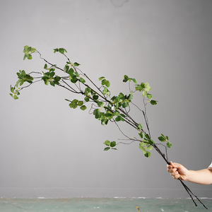 Branche de lotus artificielle Greenway Guanyin en PVC vert pour arrangement floral décoratif pour la maison et la présentation sur bureau - Product Image 2
