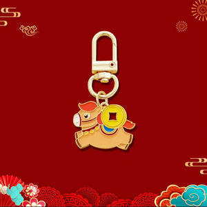 พวงกุญแจม้าโลหะ <span class=keywords><strong>ของขวัญ</strong></span>ปีใหม่จีน แฟชั่นนำโชค ของเล่นศิลปะน่ารัก จี้ห้อยกระเป๋า จี้ห้อยกระเป๋าเป้ จี้ห้อยกระเป๋าถือ พวงกุญแจรถยนต์ - Product Image 6