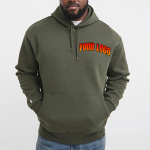 OEM Top Quality Custom Pullover Hoodie 100% Cotton <b>Thick</b> <b>Fleece</b> Embroidered Drop Shoulder Plain Blank Sweatshirts for Winter - Product Image 4