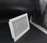 Grille de ventilation rectangulaire en aluminium à 0 degré, style industriel moderne victorien, pour climatisation de bureau