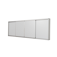 Tableau blanc interactif intelligent 4000*1305mm avec verrouillage-Conception coulissante horizontale-Prix bon marché pour les salles de classe