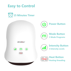 Calor Massager Palma Dedo de Aquecimento Melhor Venda Portátil Recarregável Com a Massagem Da Mão Ferramenta de Compressão de Ar - Product Image 4