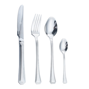 Juego de Cuchillo, Tenedor y Cuchara de Acero Inoxidable Minimalista Moderno <span class=keywords><strong>para</strong></span> Uso en Hoteles y Restaurantes, Vajilla <span class=keywords><strong>para</strong></span> Bodas - Product Image 1