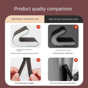 A forma di V Ultra-silenzioso antifurto porta ingresso parabrezza crepa antivento isolamento acustico speciale Anti-collisione <span class=keywords><strong>gomma</strong></span> siliconica - Product Image 5