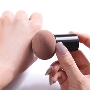 Éponge de maquillage lavable <span class=keywords><strong>en</strong></span> <span class=keywords><strong>forme</strong></span> de <span class=keywords><strong>champignon</strong></span> à tête ronde Kamanzi, éponge de beauté pour fond de teint et poudre - Product Image 4