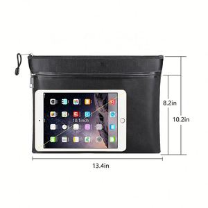 Sacs à fermeture éclair personnalisés de qualité supérieure pour l'école et le bureau, résistants au feu et à l'eau, pour documents, cartes et argent liquide - Product Image 1