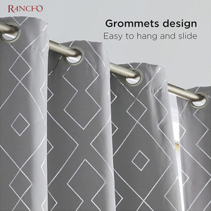 Rideau occultant pour fenêtre, en tissu Polyester, en feuille d'aluminium imprimé, rideaux pour salon, cuisine d'hôtel, vente en gros, collection - Product Image 4