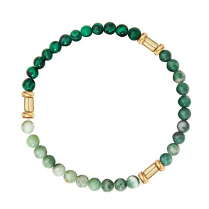 14k Gold Plated Long Lasting Bohemian Layer Stainless Steel <b>Bracelet</b> Natural Stone <b>Beads</b> <b>Bracelets</b> - Product Image 3