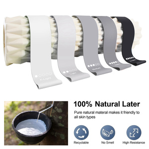 Set di 5 Fasce Elastiche Grigie Sfumate <span class=keywords><strong>per</strong></span> Yoga e Pilates, <span class=keywords><strong>Allenamento</strong></span> di Resistenza <span class=keywords><strong>per</strong></span> Glutei e Gambe, Personalizzabili - Product Image 2